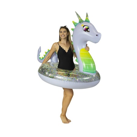 Alegre Glitter Dragon - 48 in. Jumbo Beach & Pool Tube AL2527210